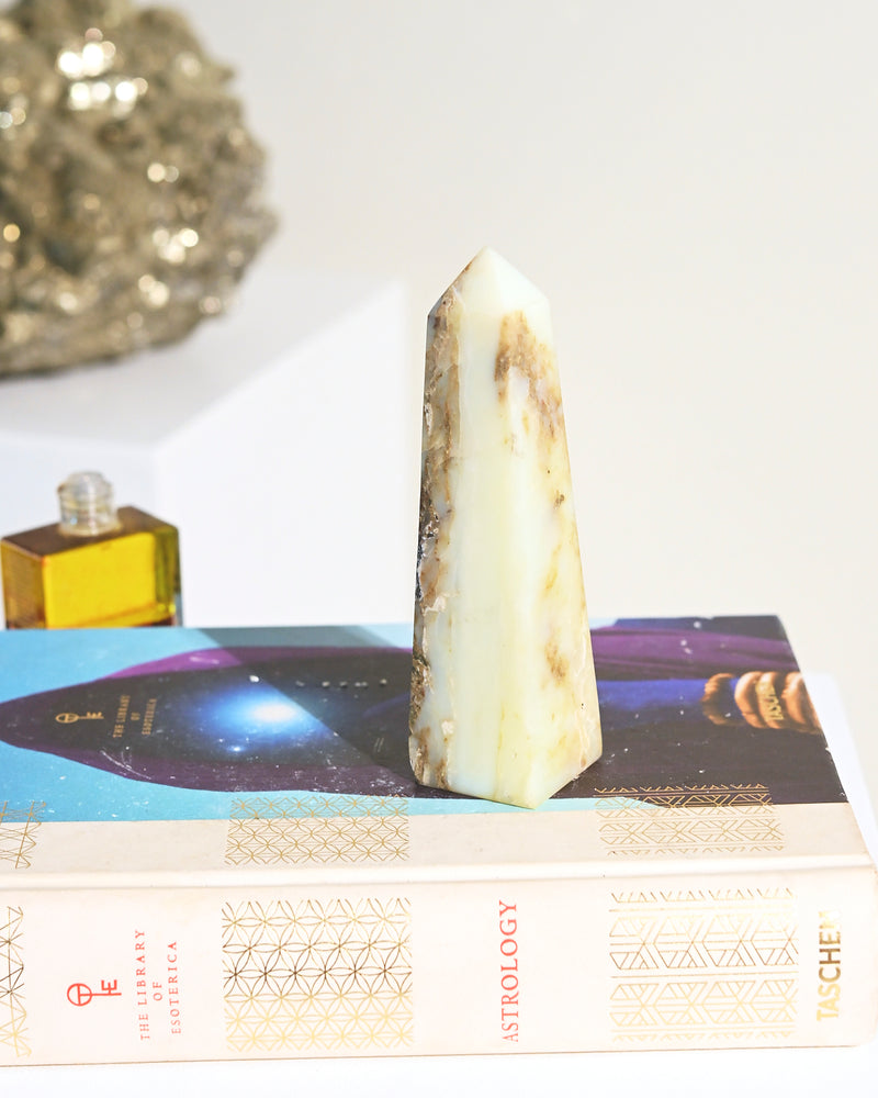 Peruvian Blue Opal Tower 5in