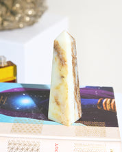 Peruvian Blue Opal Tower 5in