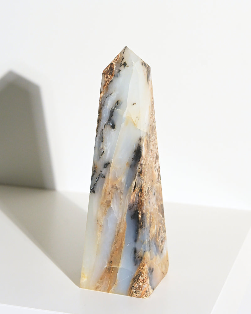 Peruvian Blue Opal Tower 6.5in