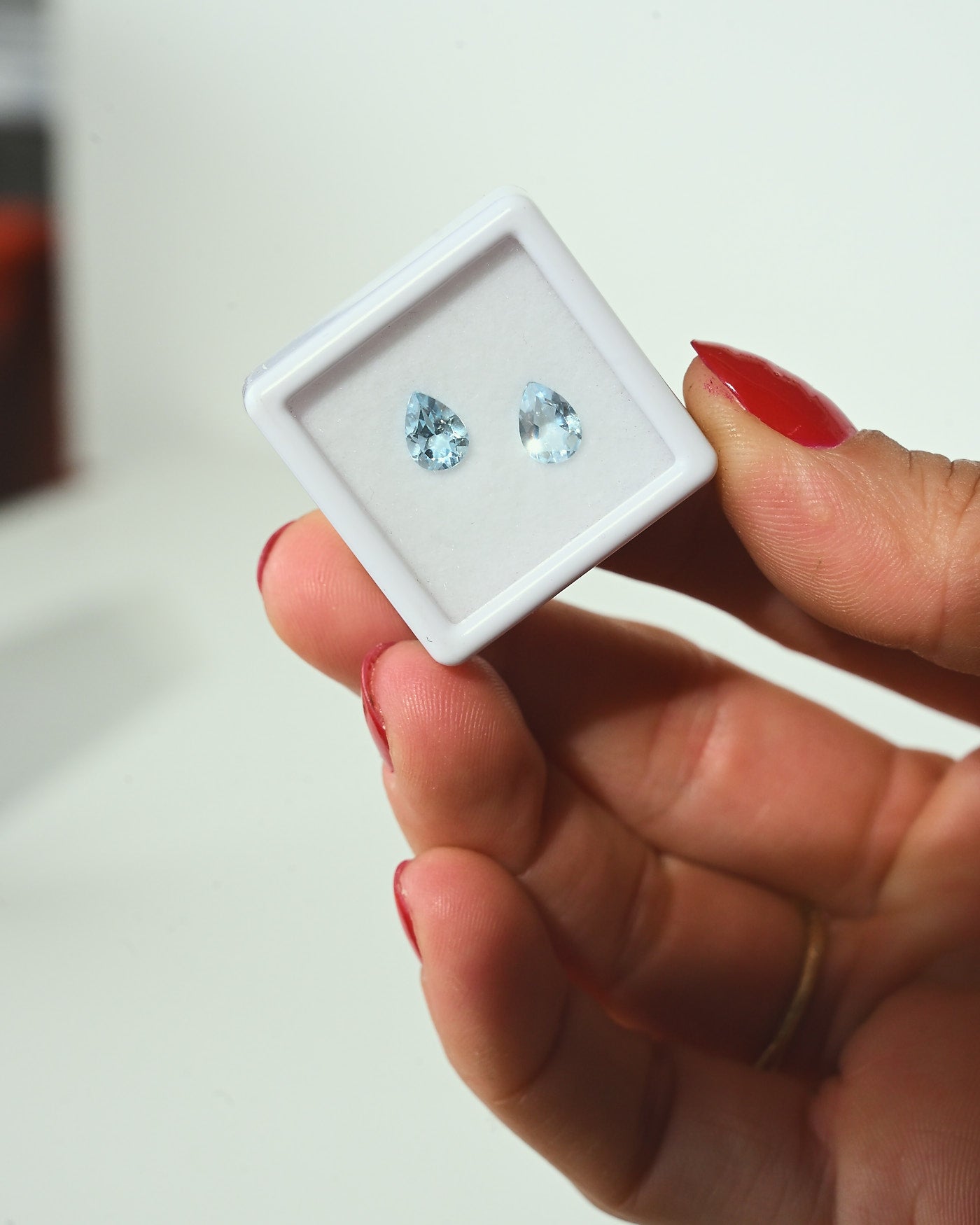 Blue Topaz Loose Gemstone Pair