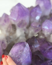 Bolivian Amethyst Cluster – Deep Violet (20 in)