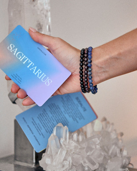 Sagittarius Bracelet Trio — Sodalite crystal specimen