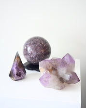 CALM Bundle -  Amethyst + Lepidolite + Shungite