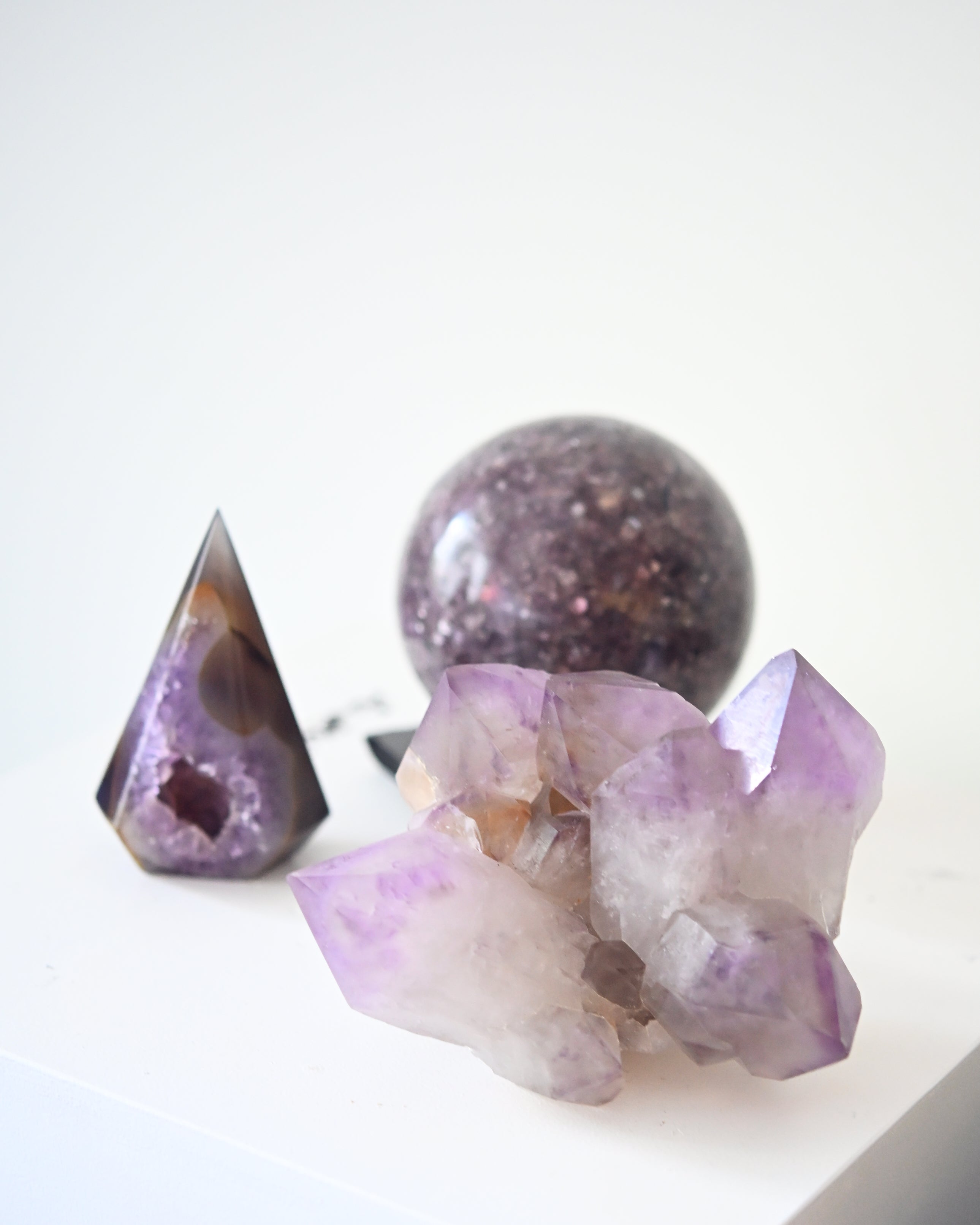 CALM Bundle -  Amethyst + Lepidolite + Shungite