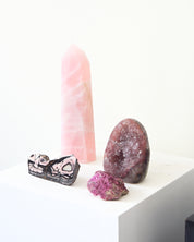 Love Set – Rose Quartz, Amethyst, Cobaltoan Calcite, Jasper