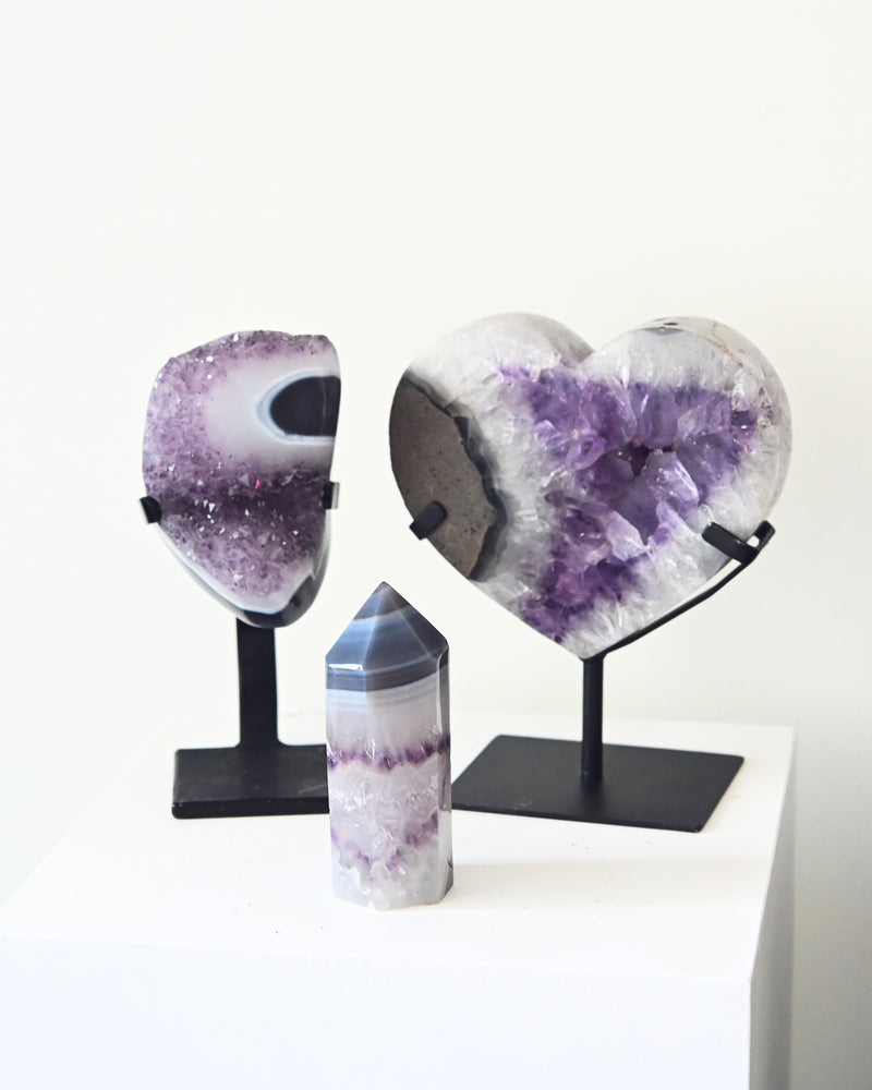 Amethyst Stalactite Geode 3.5lbs