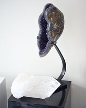 Statement Quartz Point & Amethyst Duo – Clarity & Protection