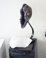 Statement Quartz Point & Amethyst Duo – Clarity & Protection