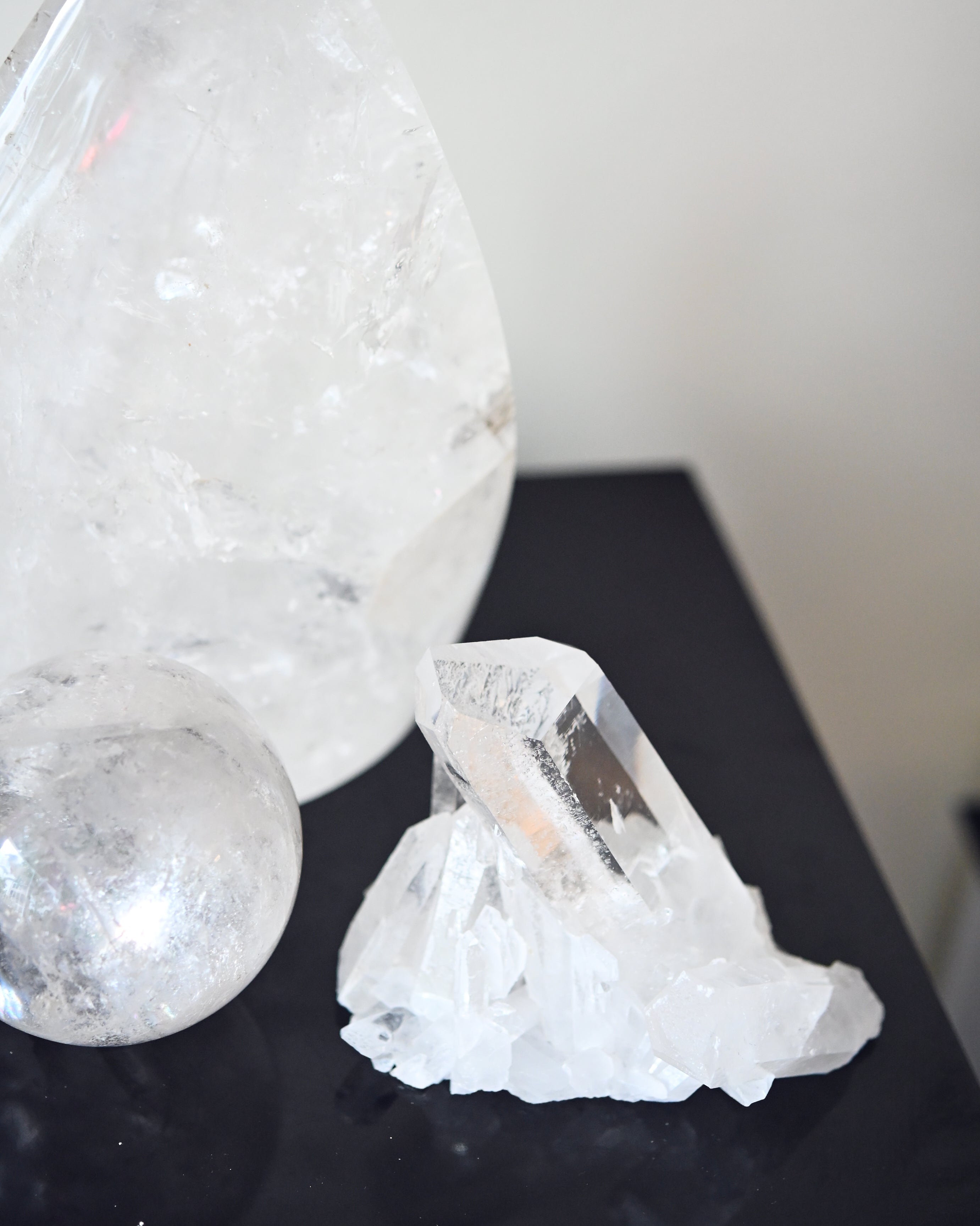The Amplify Collection – Quartz Flame, Sphere & Cluster