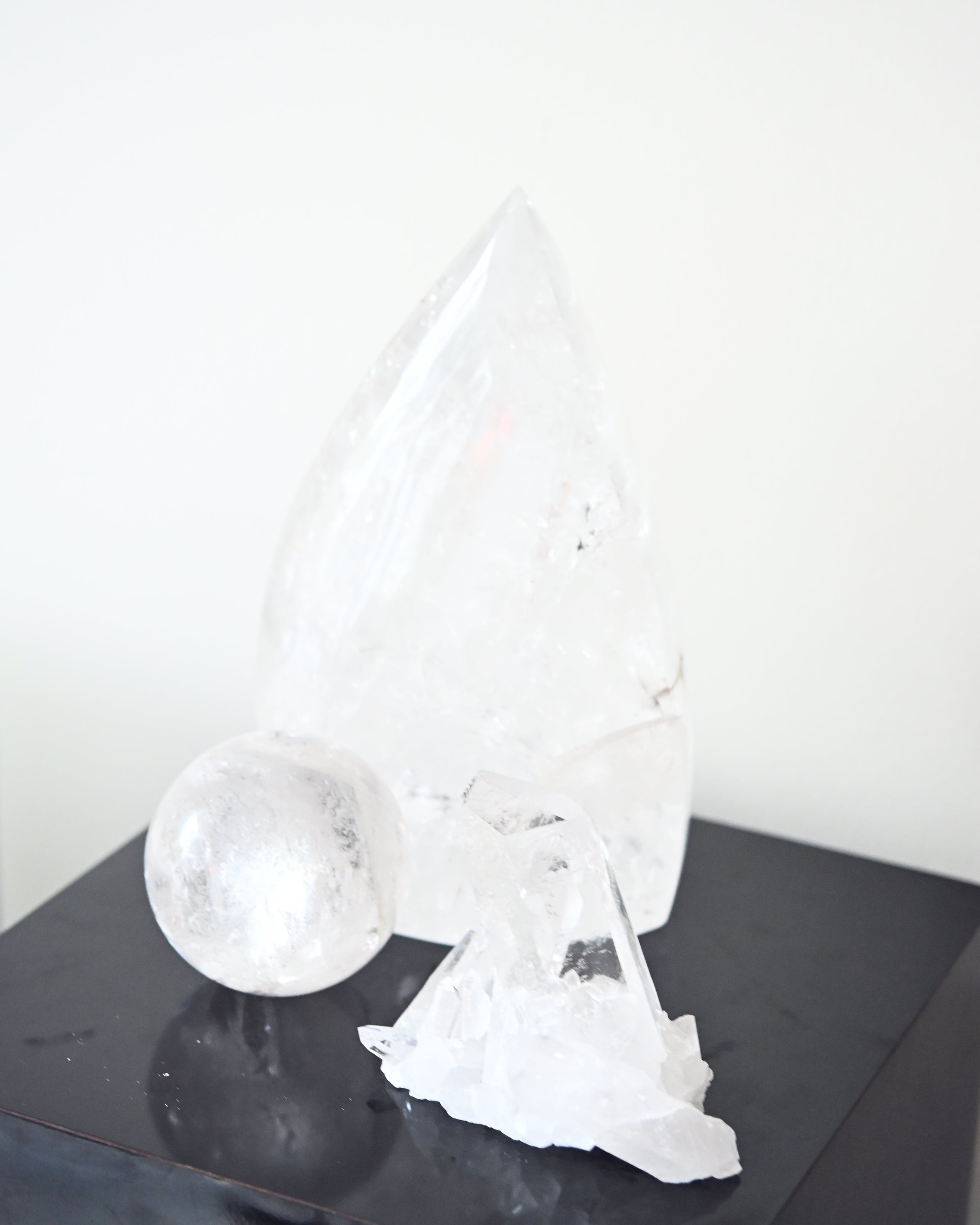 The Amplify Collection – Quartz Flame, Sphere & Cluster