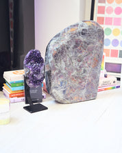 Amethyst and labradorite curated pair from Crystals.com