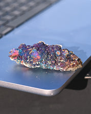 Chalcopyrite on Druzy Quartz Casteel Mine 0.12 lb
