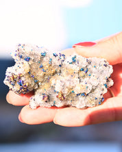 Chalcopyrite on Druzy Quartz Casteel Mine 0.18 lb