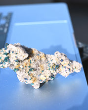 Chalcopyrite on Druzy Quartz Casteel Mine 0.26 lb