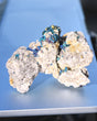 Chalcopyrite on Druzy Quartz 0.265 lb — Casteel Mine