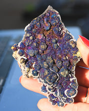 Chalcopyrite on Druzy Quartz Casteel Mine 0.33 lb