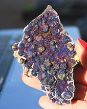 Chalcopyrite on Druzy Quartz Casteel Mine 0.33 lb