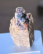 Chalcopyrite on Druzy Quartz 0.42 lb — Casteel Mine