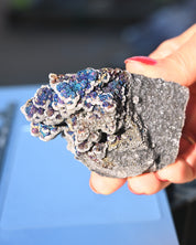 Chalcopyrite on Druzy Quartz Casteel Mine 0.42 lb