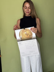 2027 Calendar - June Citrine page with moon phases