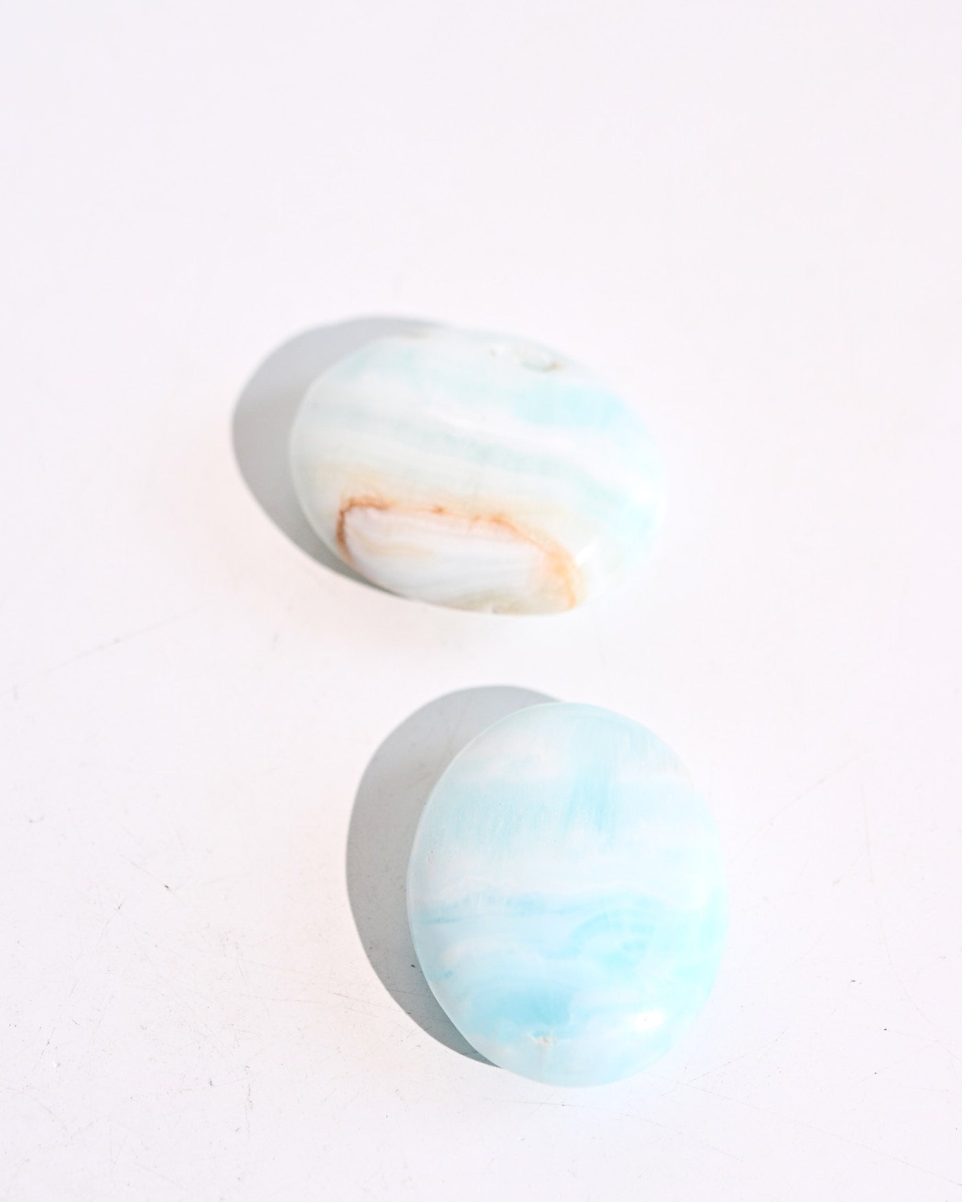 Caribbean Calcite Palm Stone close up