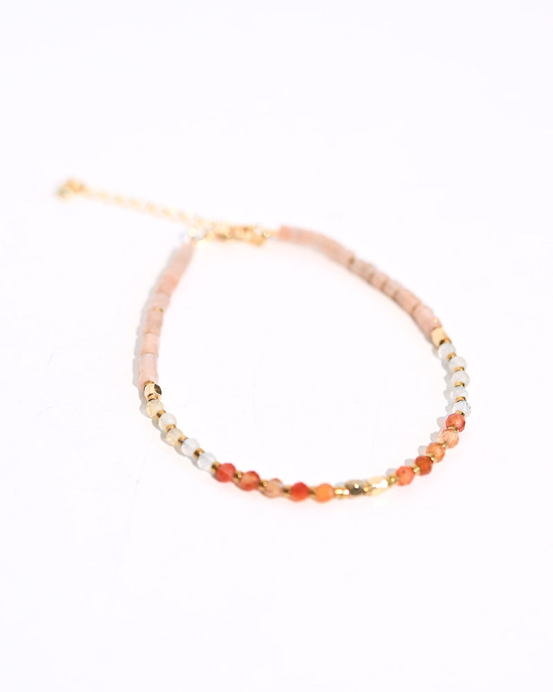 Energize Bracelet Carnelian + Sunstone + Citrine