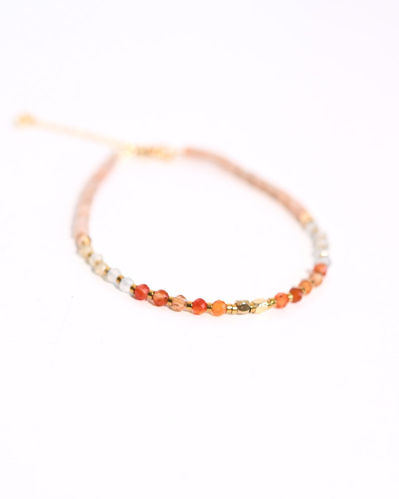 Energize Bracelet Carnelian + Sunstone + Citrine