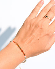 Carnelian and Rose Quartz Bracelet alternate