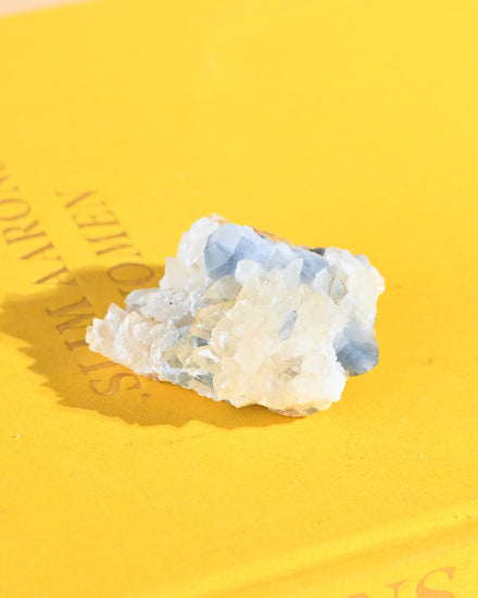 Blue Calcite & Celestite — Blue Calcite crystal specimen