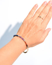 7 Chakra Crystal Bracelet close up