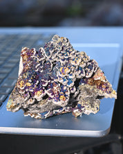 Chalcopyrite on Druzy Quartz Casteel Mine 0.925 lb