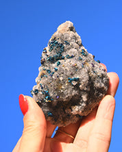 Chalcopyrite on Quartz, 0.4 lb specimen