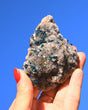 Chalcopyrite on Druzy Quartz 0.4 lb — Casteel Mine
