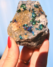 Chalcopyrite on Quartz, 0.501 lb specimen