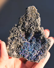 Chalcopyrite on Quartz, 0.5 lb specimen — detail