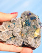 Chalcopyrite on Druzy Quartz 0.515 lb — Casteel Mine