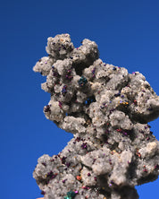 Chalcopyrite on Quartz, 0.75 lb specimen — side view