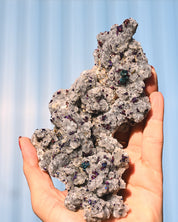 Chalcopyrite on Quartz, 0.75 lb specimen — detail