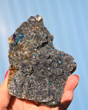 Chalcopyrite on Quartz, 0.815 lb specimen