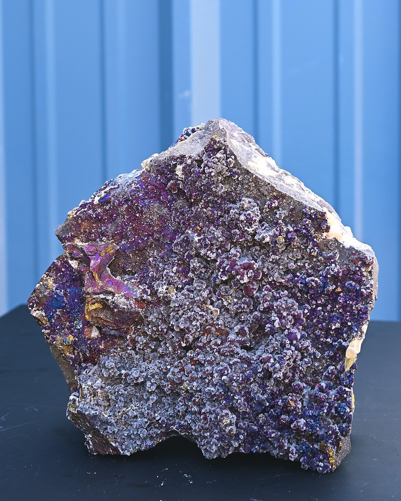 Chalcopyrite, Quartz and Dolomite, 19.7 lb statement specimen, Casteel No. 35 Mine, Missouri