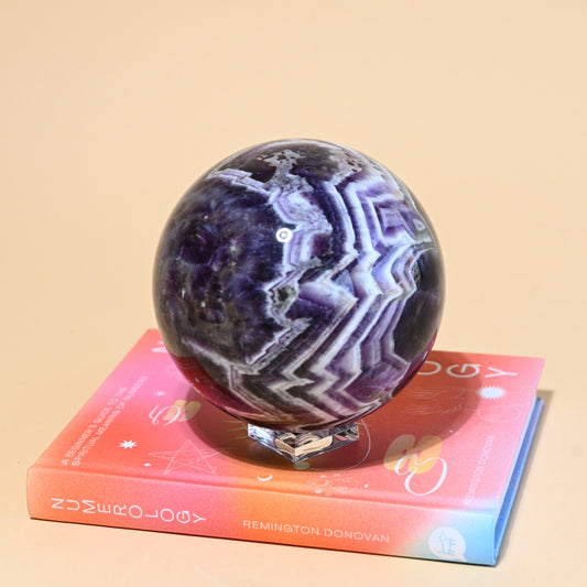 Chevron Amethyst Sphere 6.6lbs