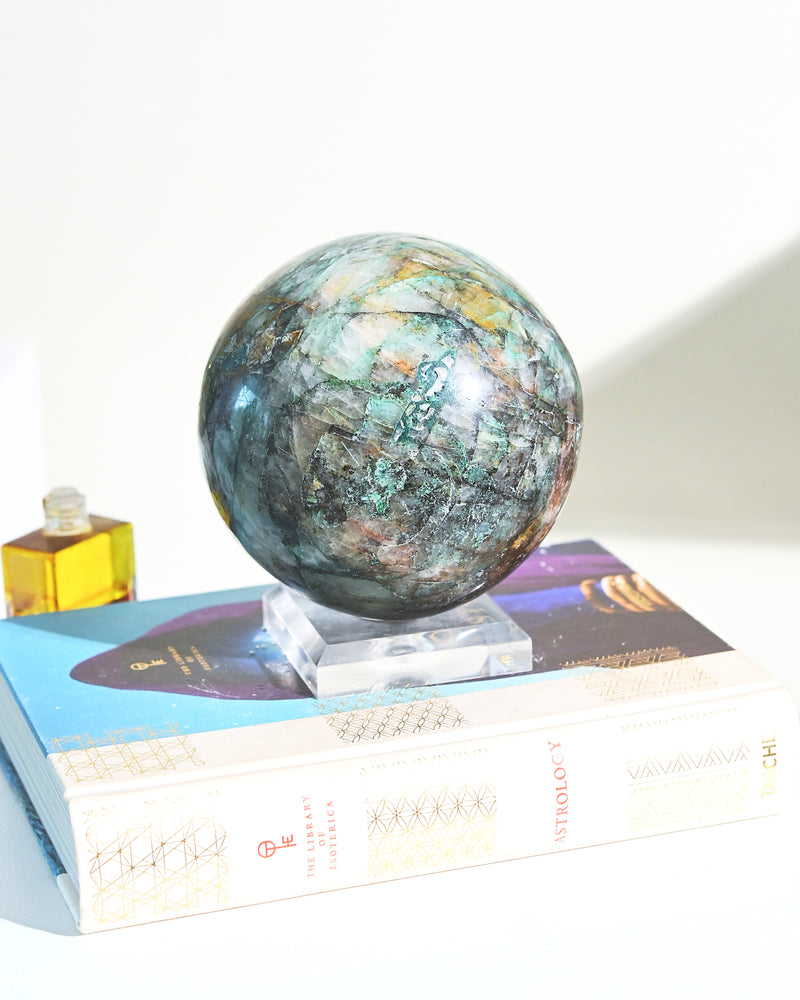 XL Chrysocolla Sphere 7.2lbs