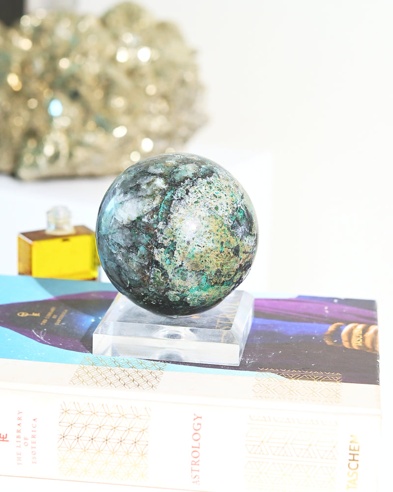 Chrysocolla Sphere 3.7in