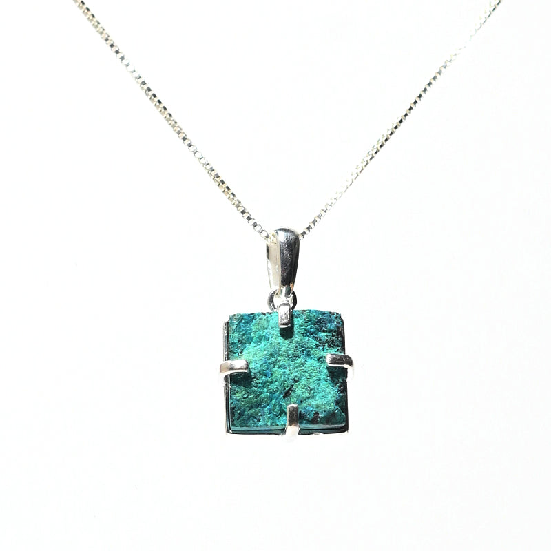 Chrysocolla Crystal Necklace