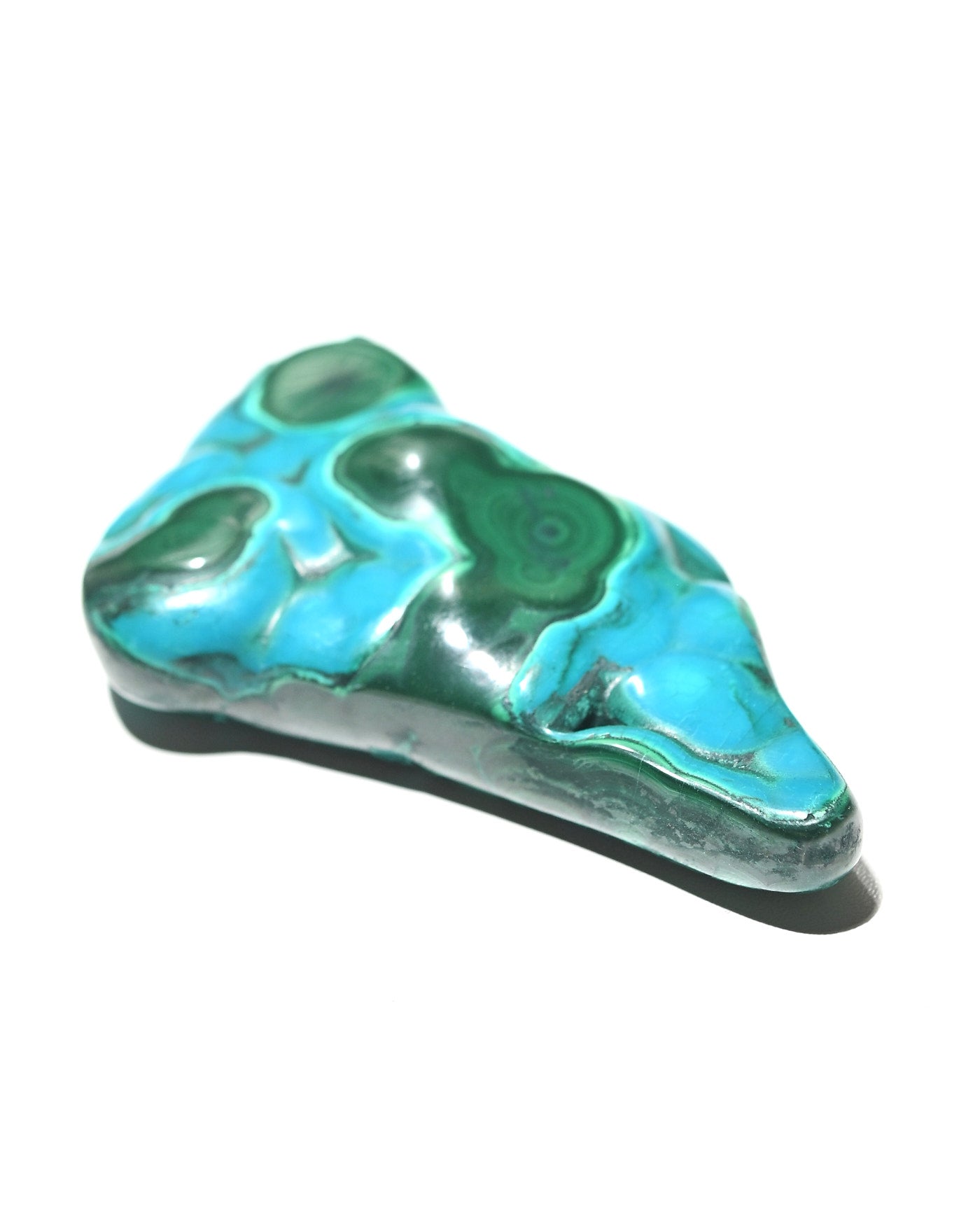 Chrysocolla Malachite freeform alternate angle