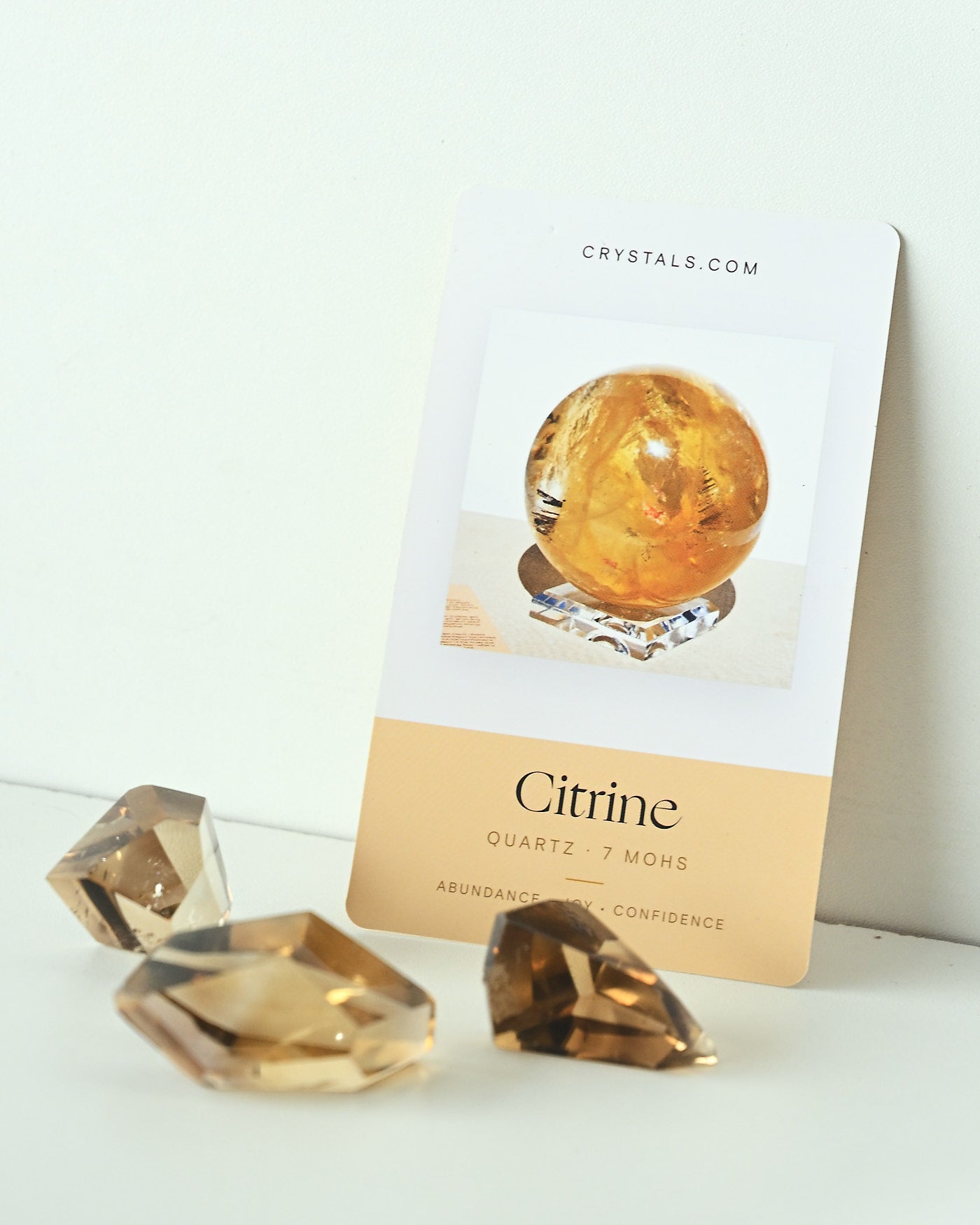 Citrine Geometric Diamond detail