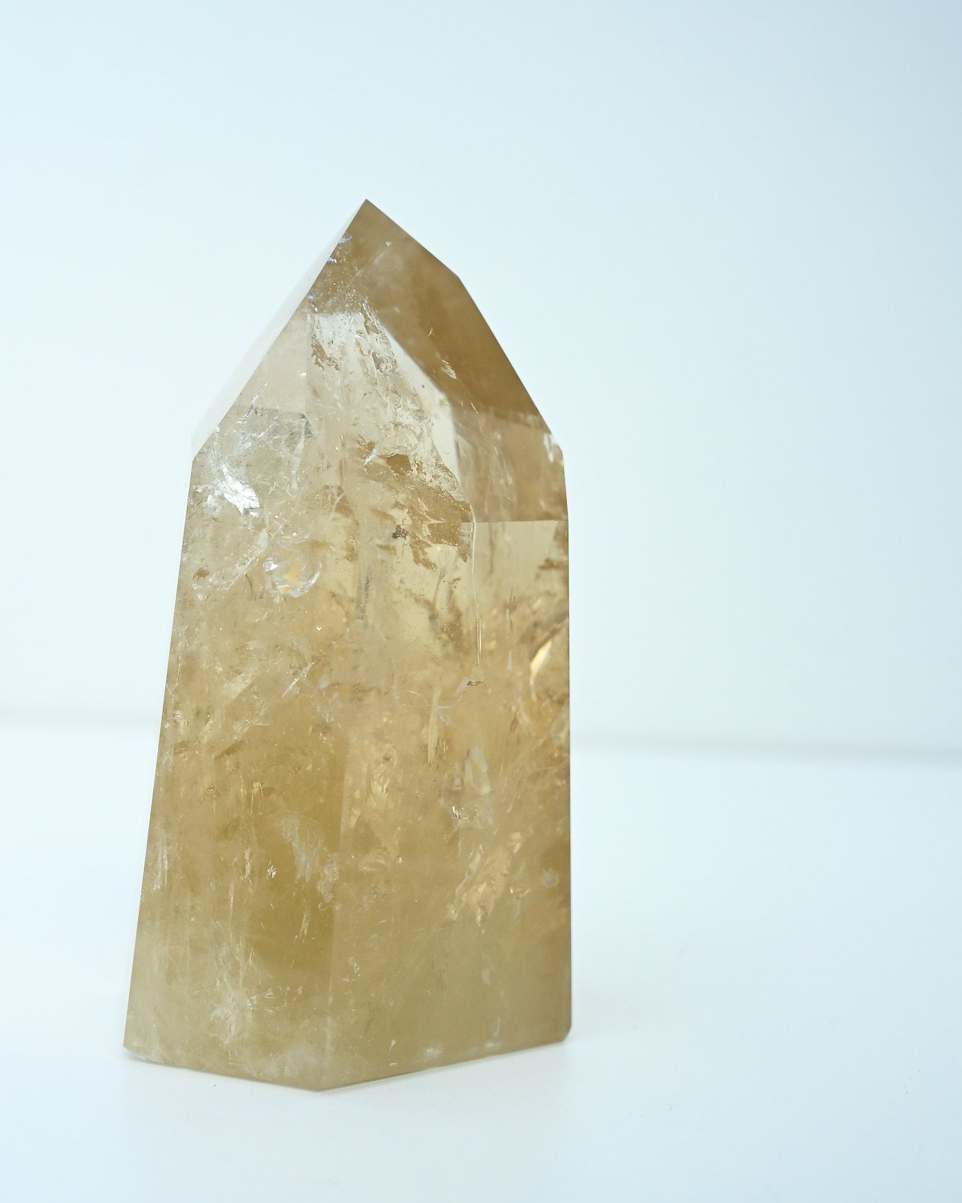 Natural Citrine with Green Tourmaline Tower 1.9kg