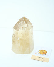 Natural Citrine with Green Tourmaline Tower 1.9kg