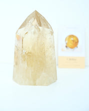 Natural Citrine with Green Tourmaline Tower 1.9kg