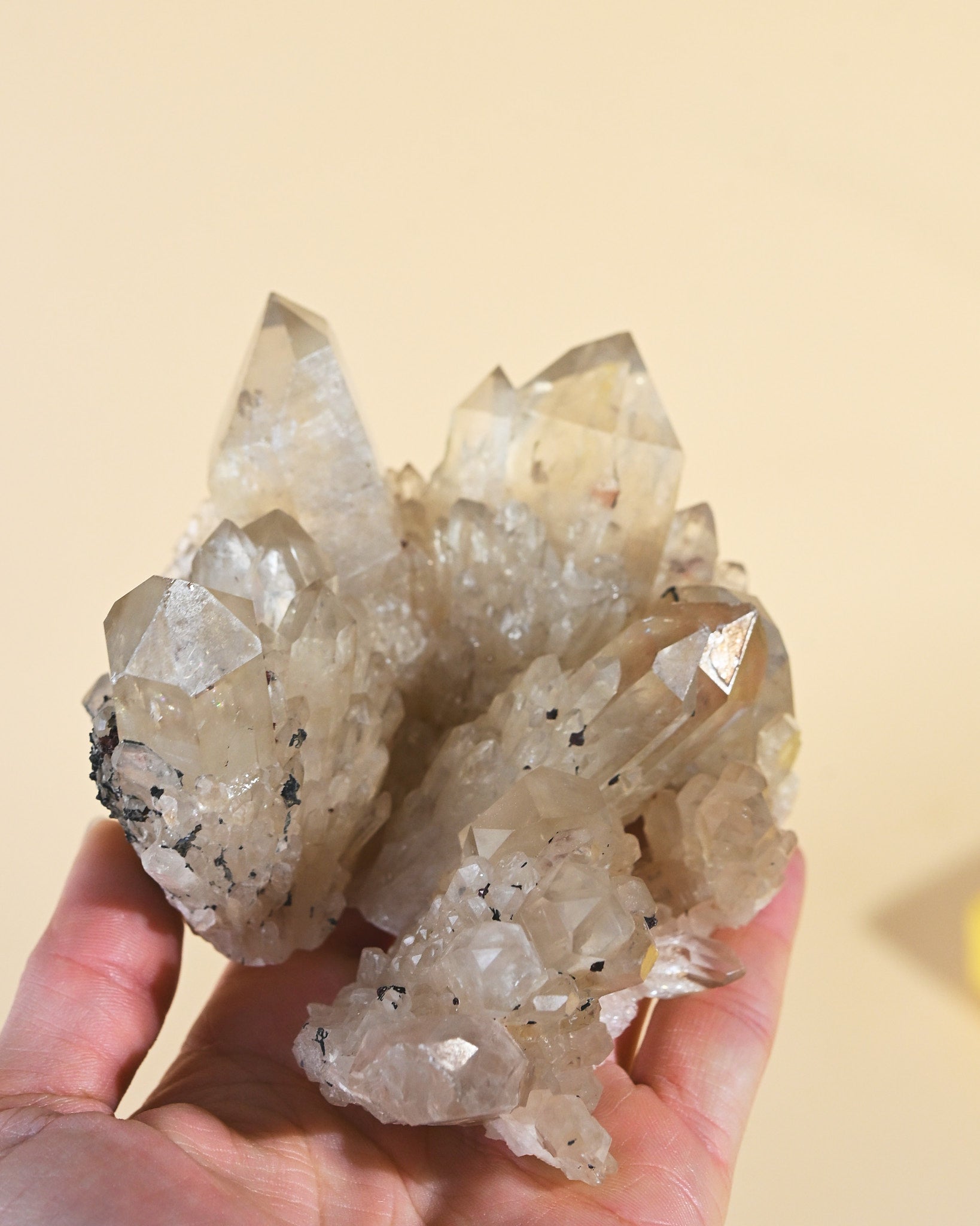Natural Citrine Quartz Cluster